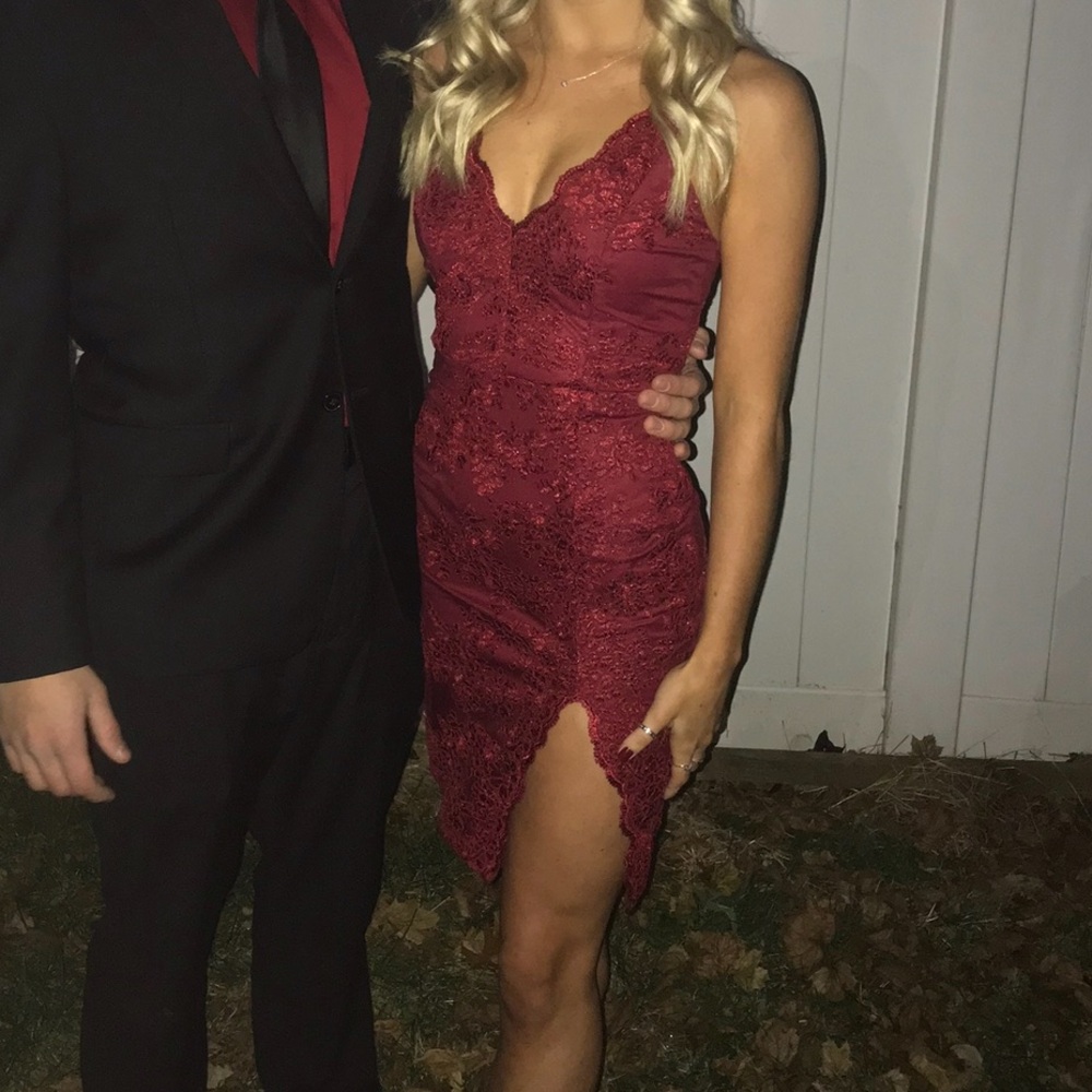 Burgundy Windsor Dress